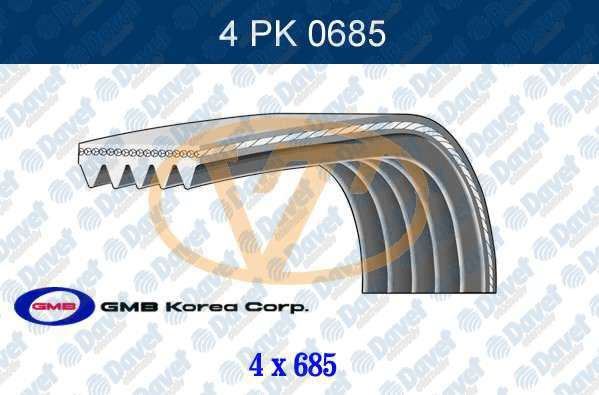 GMB GPK4PK0685 Gmb 4pk685 - Kanalli Kayis